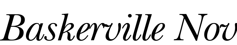 Baskerville Nova Two Regular Italic cкачати шрифт безкоштовно